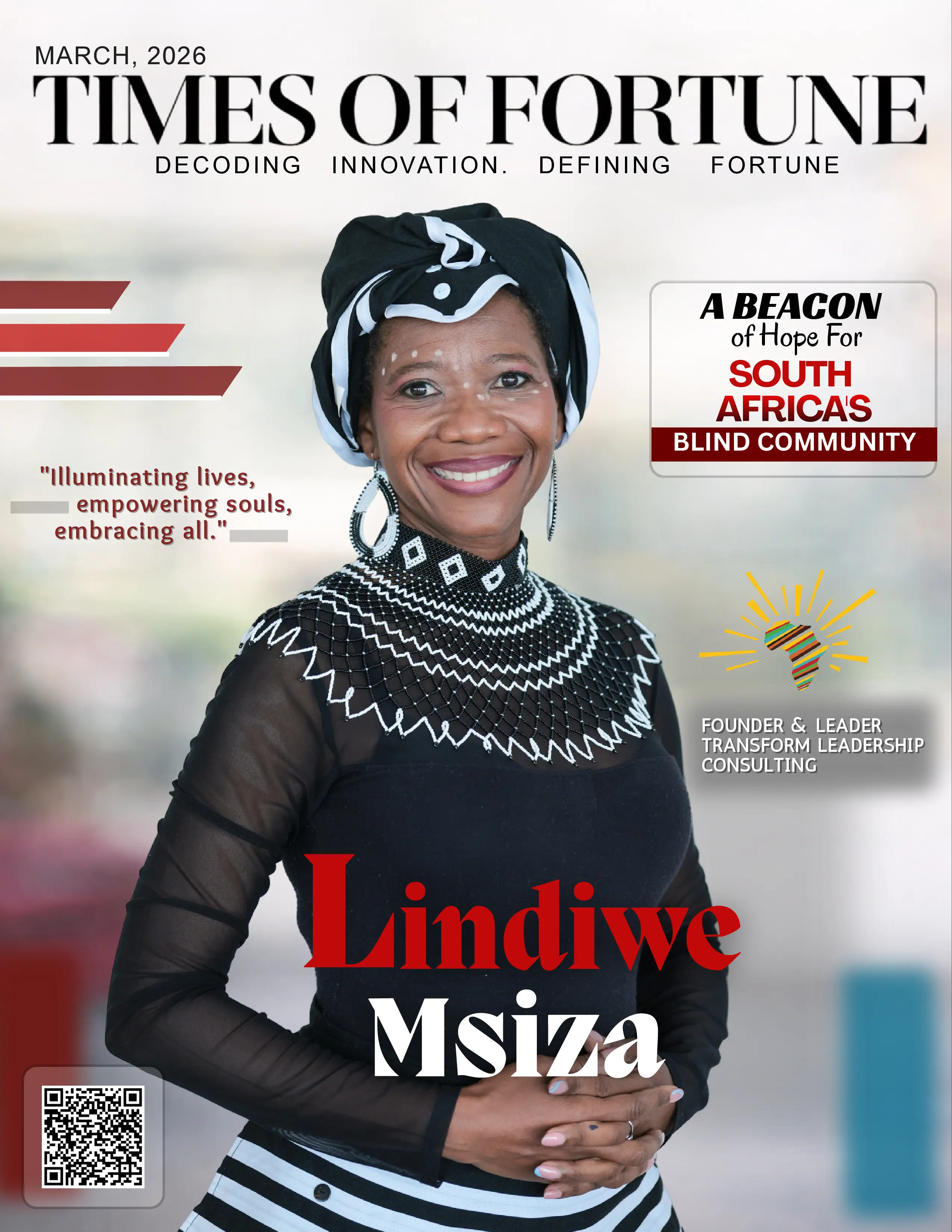 LINDIWE MSIZA: A BEACON OF HOPE FOR SOUTH AFRICA'S BLIND COMMUNITY